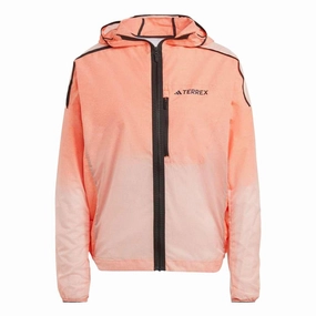 adidas - Women's Terrex Agravic Windweave Trail Running Windbreaker (HZ1325) WeatherproofZipper