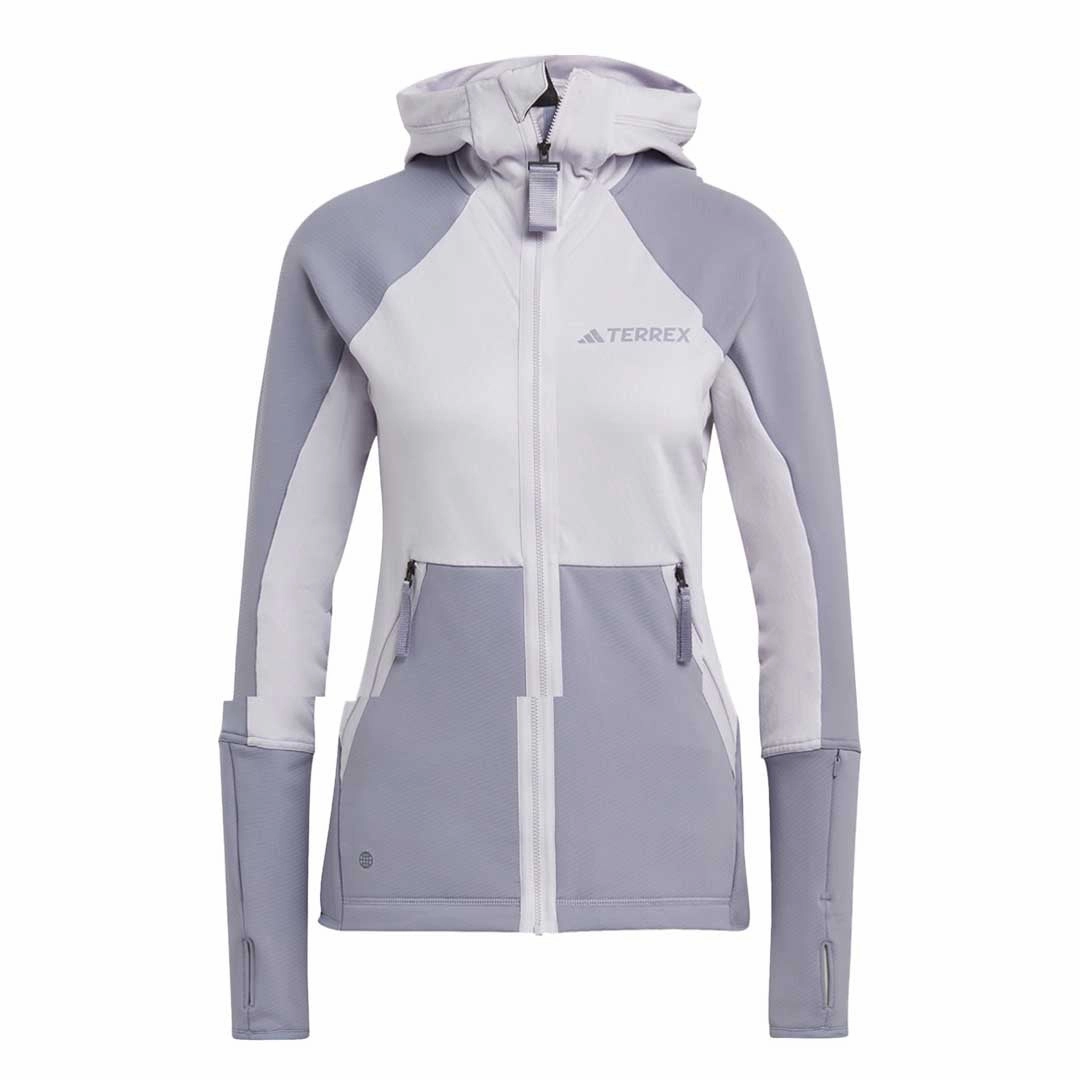 Ultra Lightweight Design Extended Coverage adidas - Women's Terrex Flooce Hooded Jacket (HU1851)