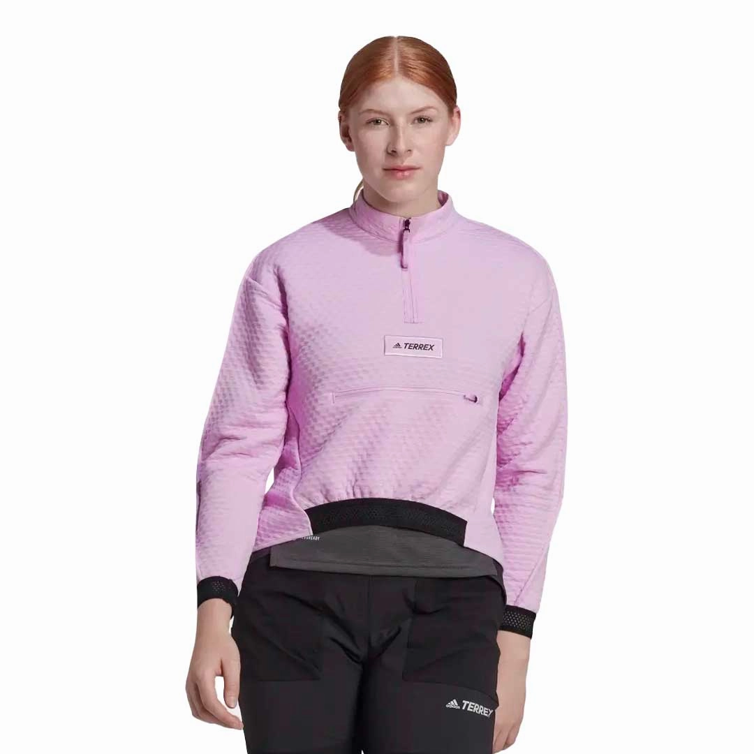 Weatherproof Zipper adidas - Women's Terrex Hike 1/2 Zip Fleece Pullover (HH9276)