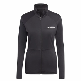 adidas - Women's Terrex Multi Full Zip Fleece Jacket (HN5465) RibbedTrims OdorResistantTreatment