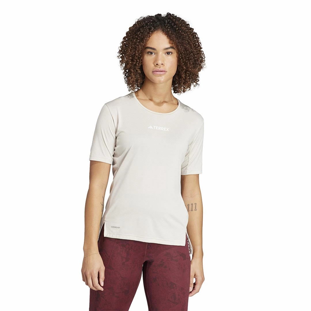 adidas - Women's Terrex Multi T-Shirt (HZ6248) Low Profile Logoing Multi Directional Stretch