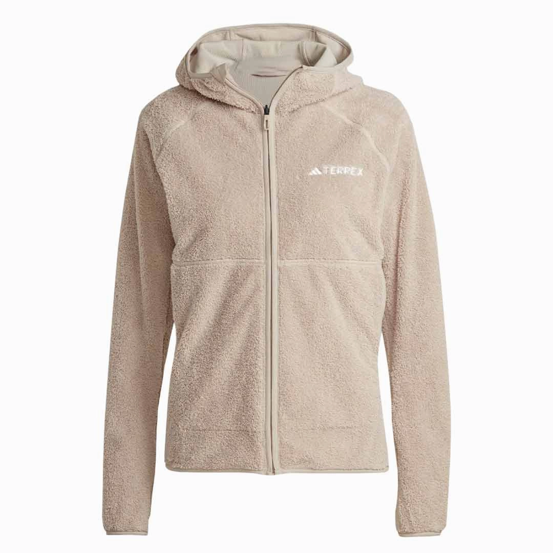 adidas - Women's Terrex Reversible High-Pile Full Zip Fleece Jacket (IB1862) Travel Must Cool Climate