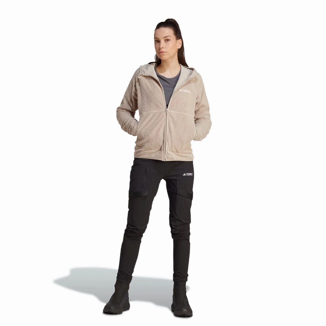 Anti Slip Cuffs adidas - Women's Terrex Reversible High-Pile Full Zip Fleece Jacket (IB1862)