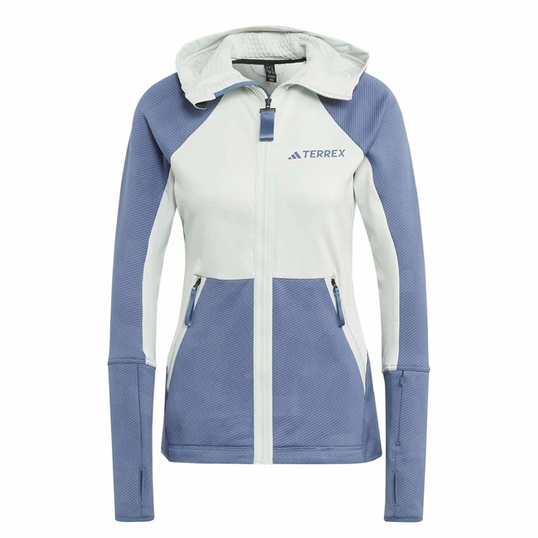 adidas - Women's Terrex Tech Flooce Hooded Jacket (HU1850) All Season Versatility