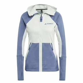 adidas - Women's Terrex Tech Flooce Hooded Jacket (HU1850) All Season Versatility