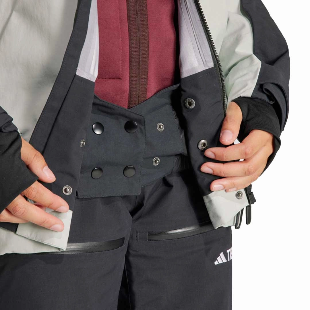 adidas - Women's Terrex Techrock 3L Post Consumer Rain.Rdy Jacket (IB4224) Tear Resistant Fabric Organic Cotton Blend