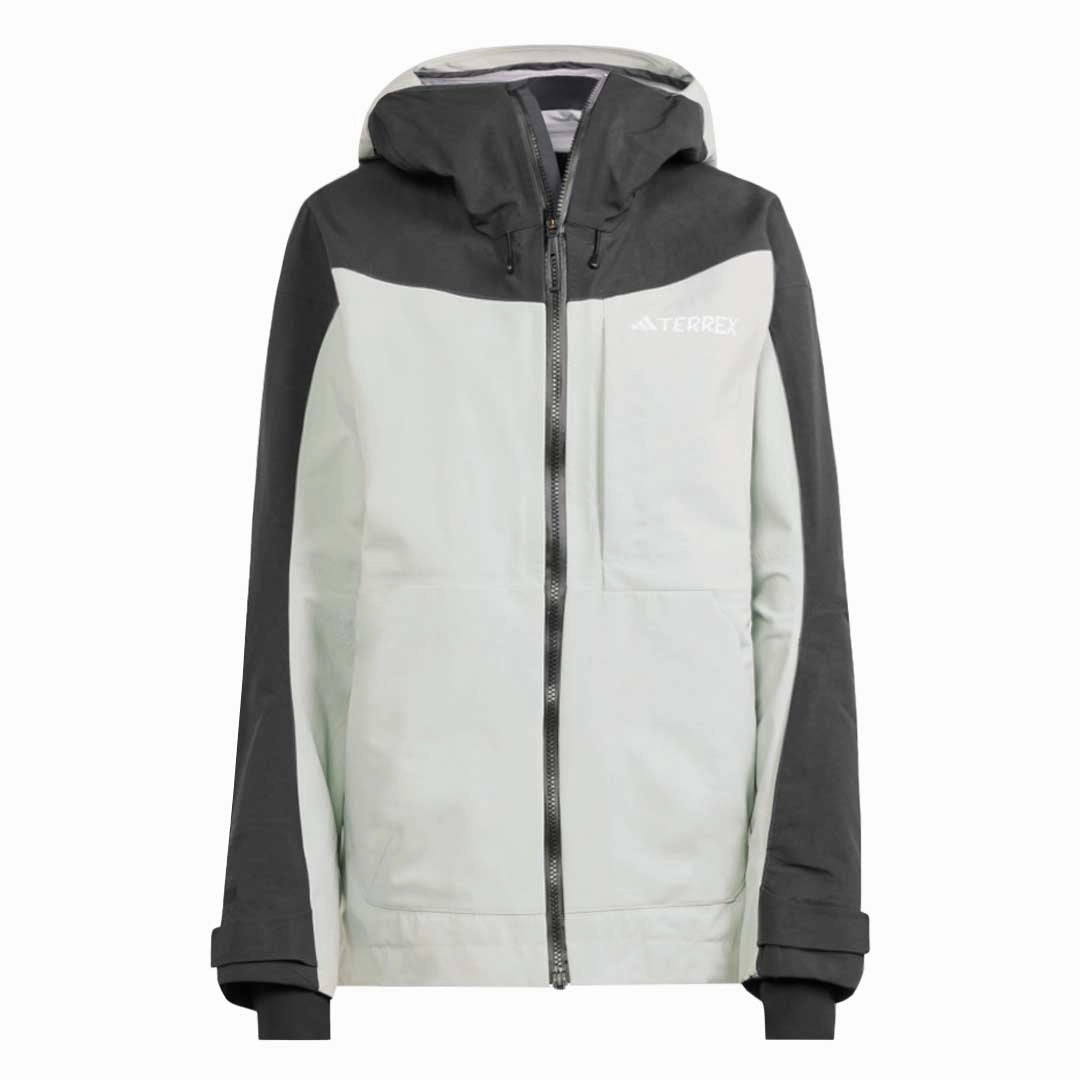 adidas - Women's Terrex Techrock 3L Post Consumer Rain.Rdy Jacket (IB4224) Statement Outerwear