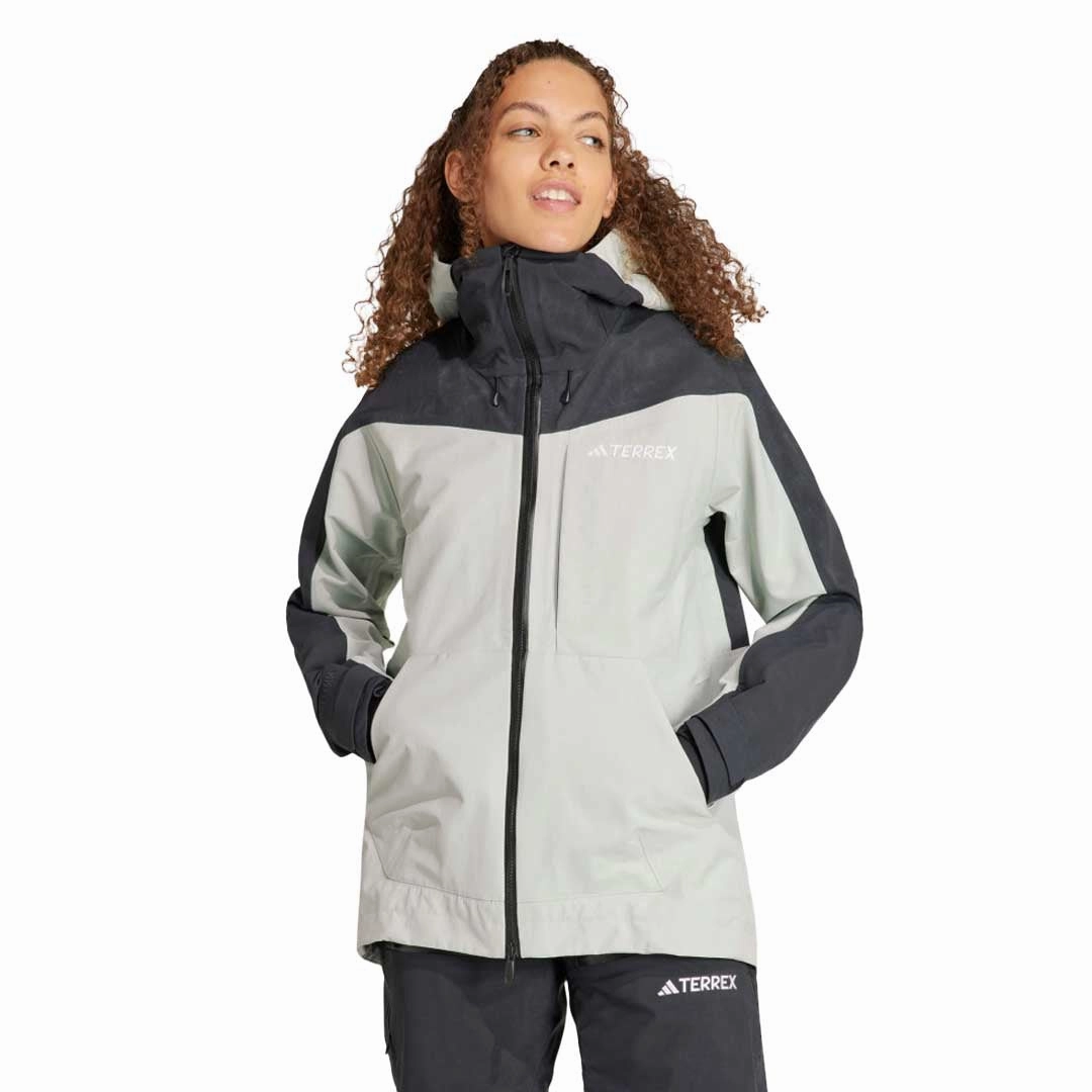 Tear Resistant Panels adidas - Women's Terrex Techrock 3L Post Consumer Rain.Rdy Jacket (IB4224)