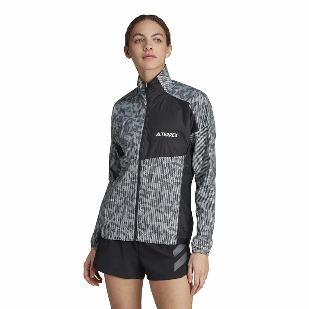 Double Layered Hood adidas - Women's Terrex Trail Windbreaker Jacket (HZ5328)