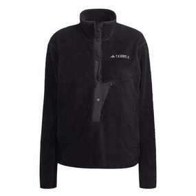 Ventilated Back Flexible Daily Fit adidas - Women's Terrex Xploric High Pile Fleece Pullover Sweatshirt (IB6555)