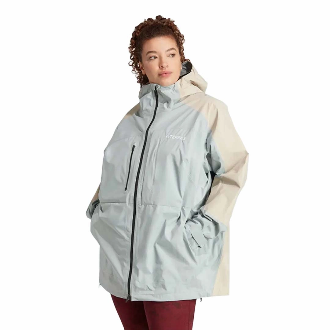 Modular Attachment System adidas - Women's Terrex Xploric RAIN.RDY Hiking Jackets (Plus Size) (IB4265)