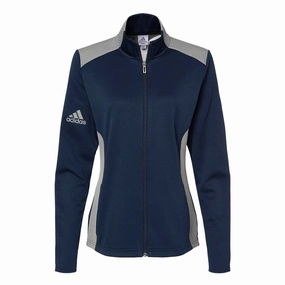 adidas - Women's Textured Full Zip Jacket (GR4707) Reinforced Shoulder Protection Slim Fit Styles