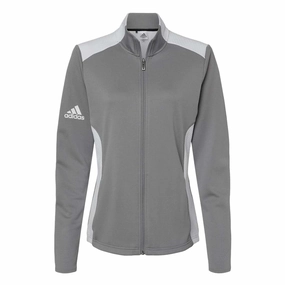 adidas - Women's Textured Full Zip Jacket (H51236) Chill Look