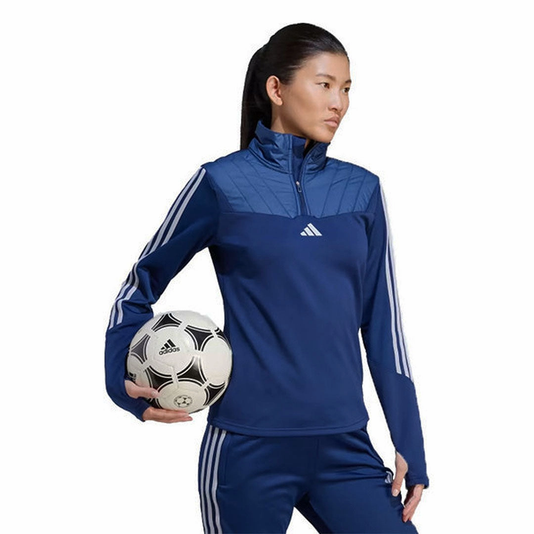 adidas - Women's Tiro 23 Winterized 1/4 Zip Top (IL3178) Casual Feel