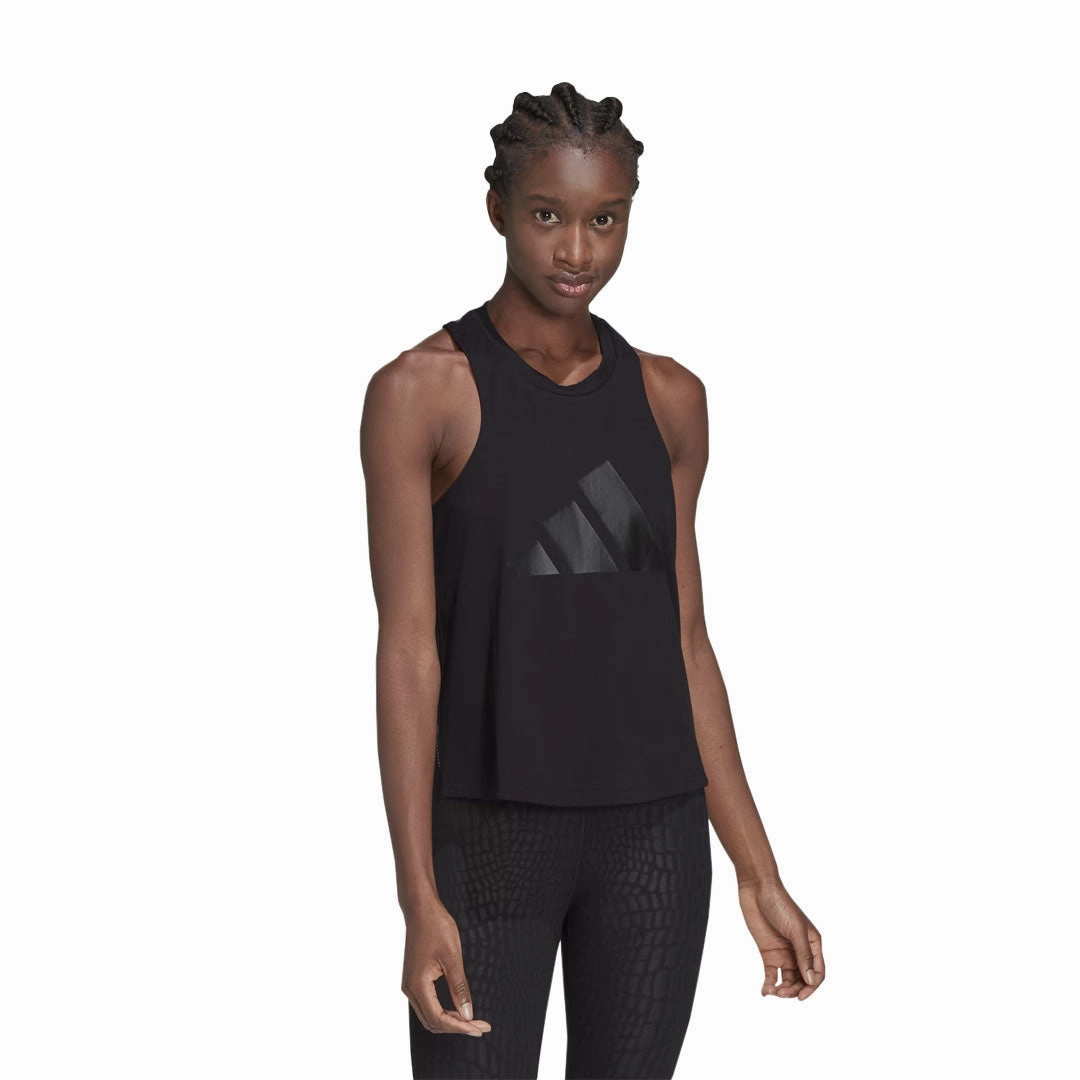adidas - Women's Train Icons 3 Bar Logo Tank (HD8975) Heat Guard MultiPocket Layout