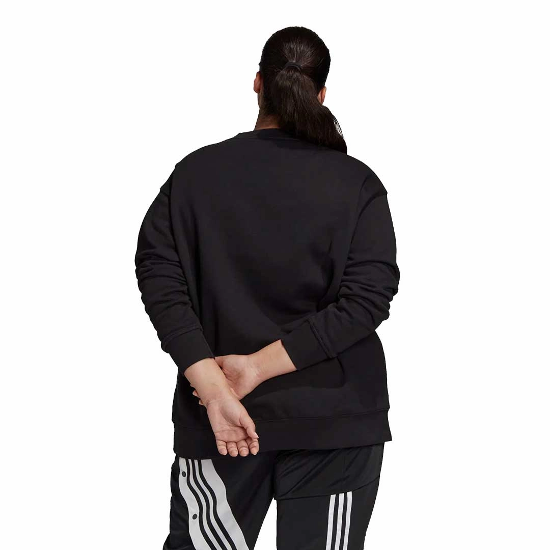 adidas - Women's Trefoil Crew Sweatshirt (Plus Size) (GD2379) Bonded Fabric