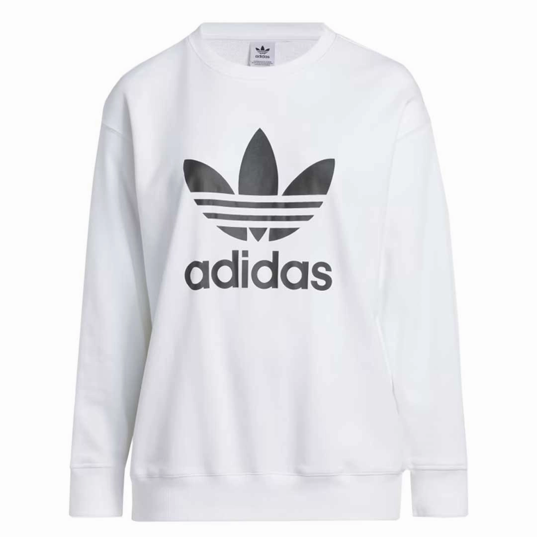 Windproof Thermal Shell adidas - Women's Trefoil Crew Sweatshirt (Plus Size) (IL7037)