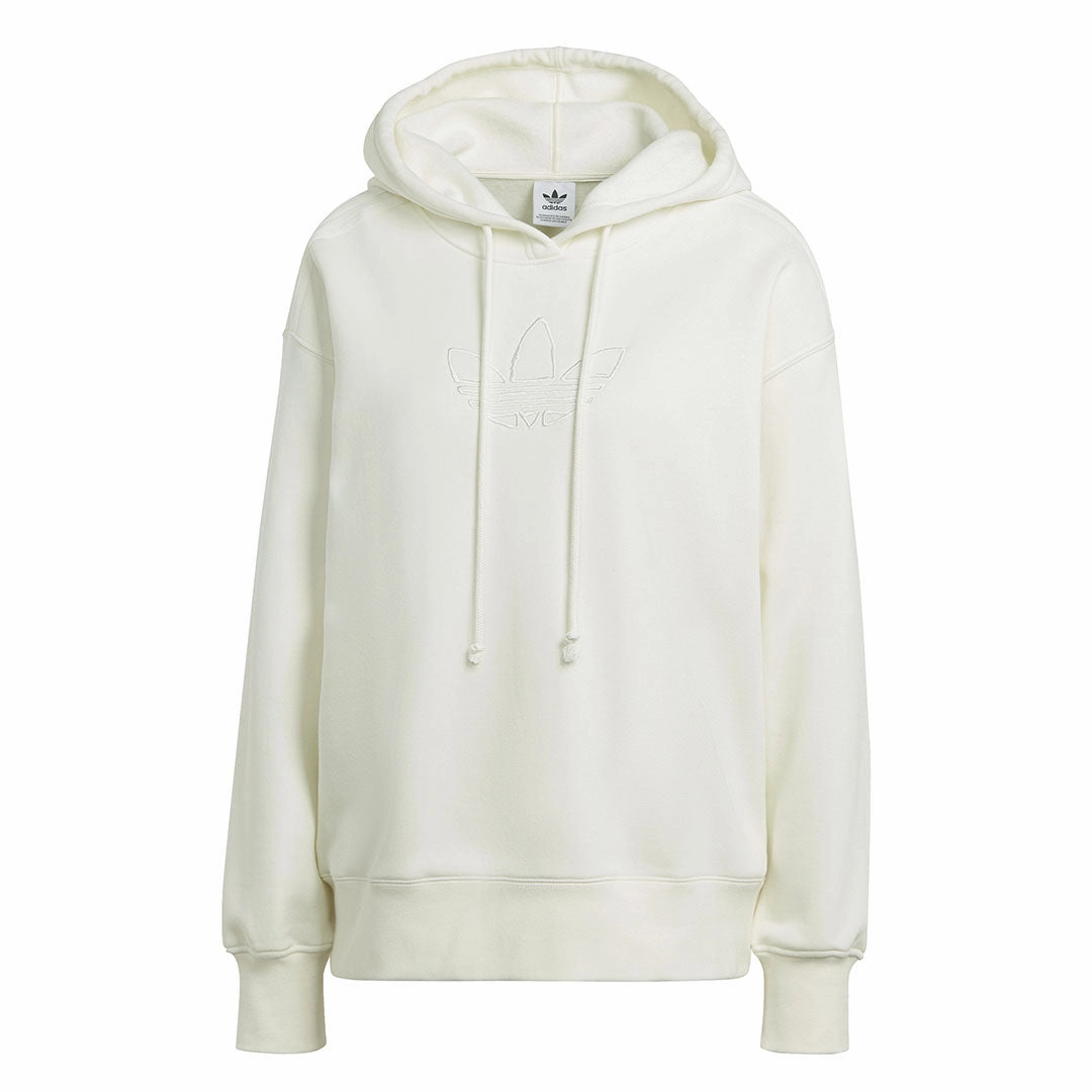 adidas - Women's Trefoil Embroidery Hoodie (HM1636) Anti Static Lining