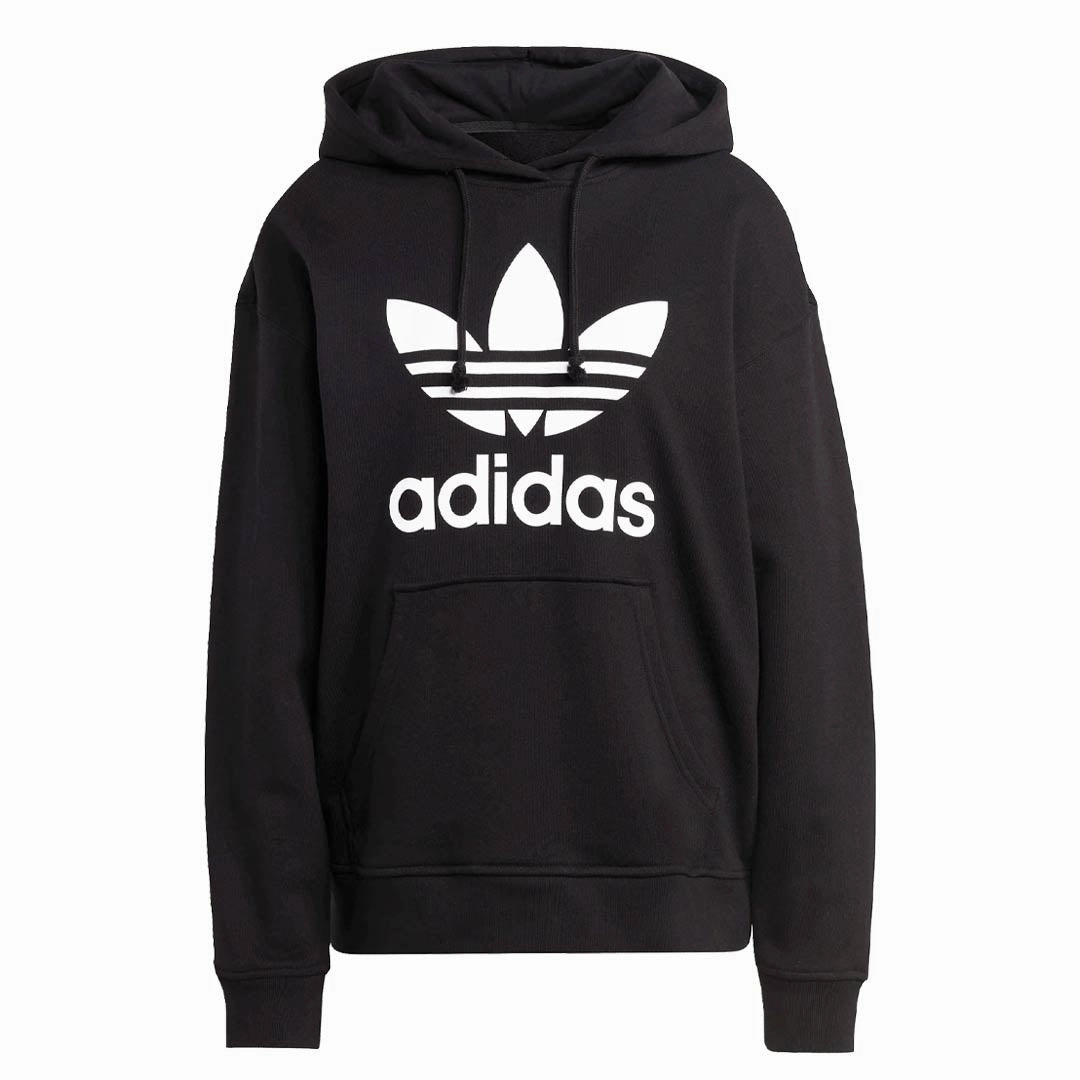 adidas - Women's Trefoil Hoodie (IB7432) Hidden Storage Compartments Lightweight Thermal Tech