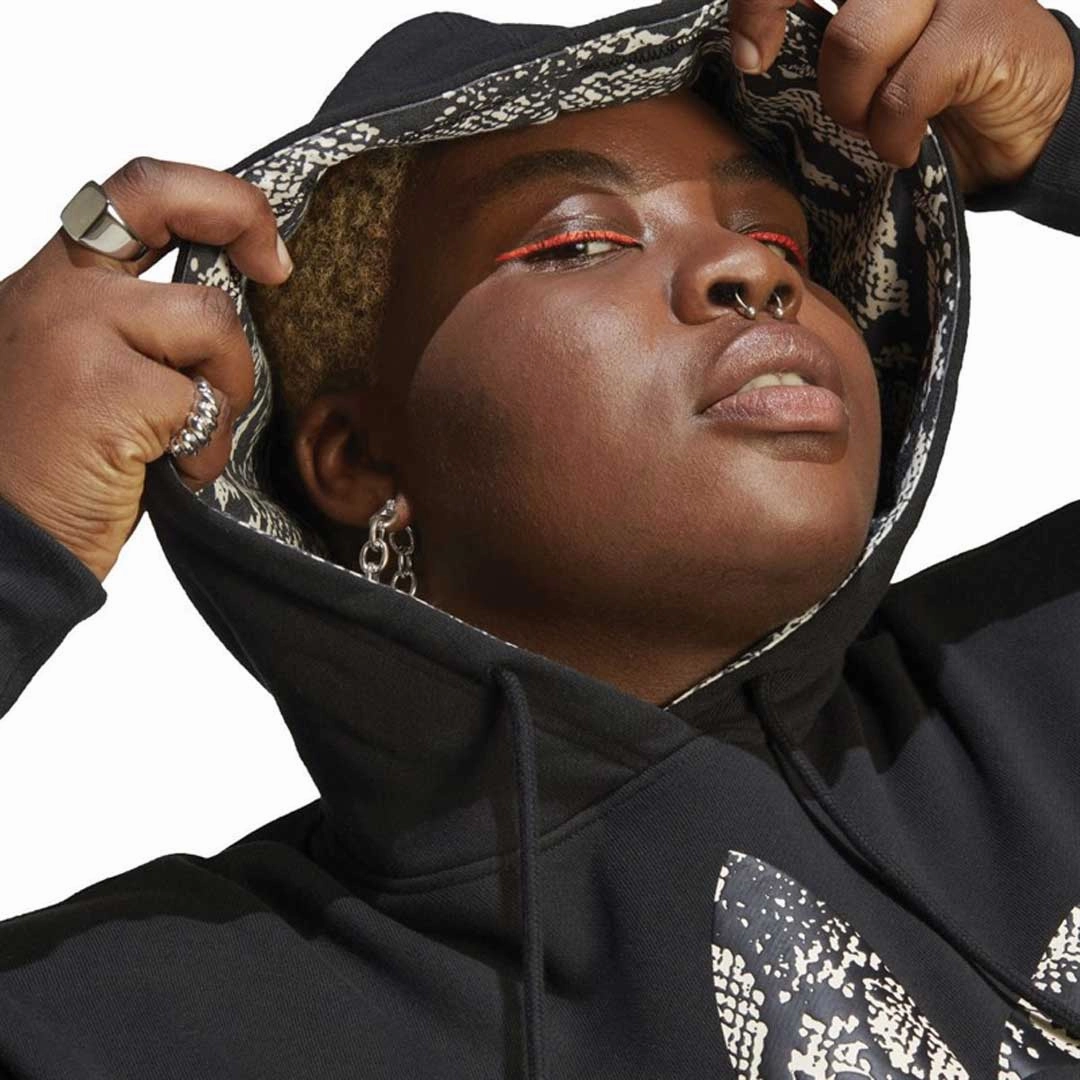 Comfort Fit Design adidas - Women's Trefoil Logo Hoodie (Plus Size) (IC1551)