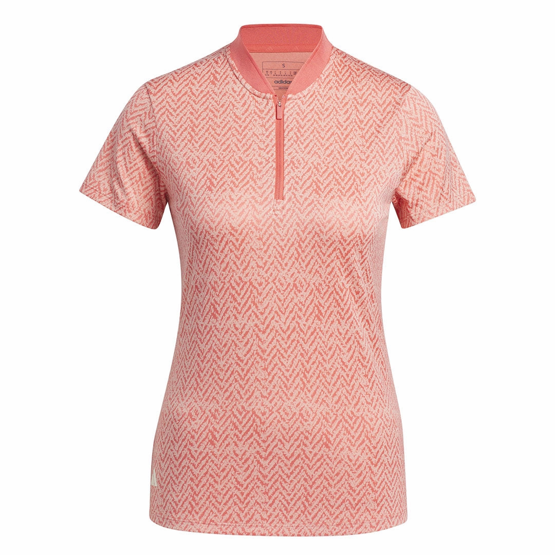 Gloss Free Texture Stormproof Zipper adidas - Women's Ultimate365 Jacquard Polo (IP4241)