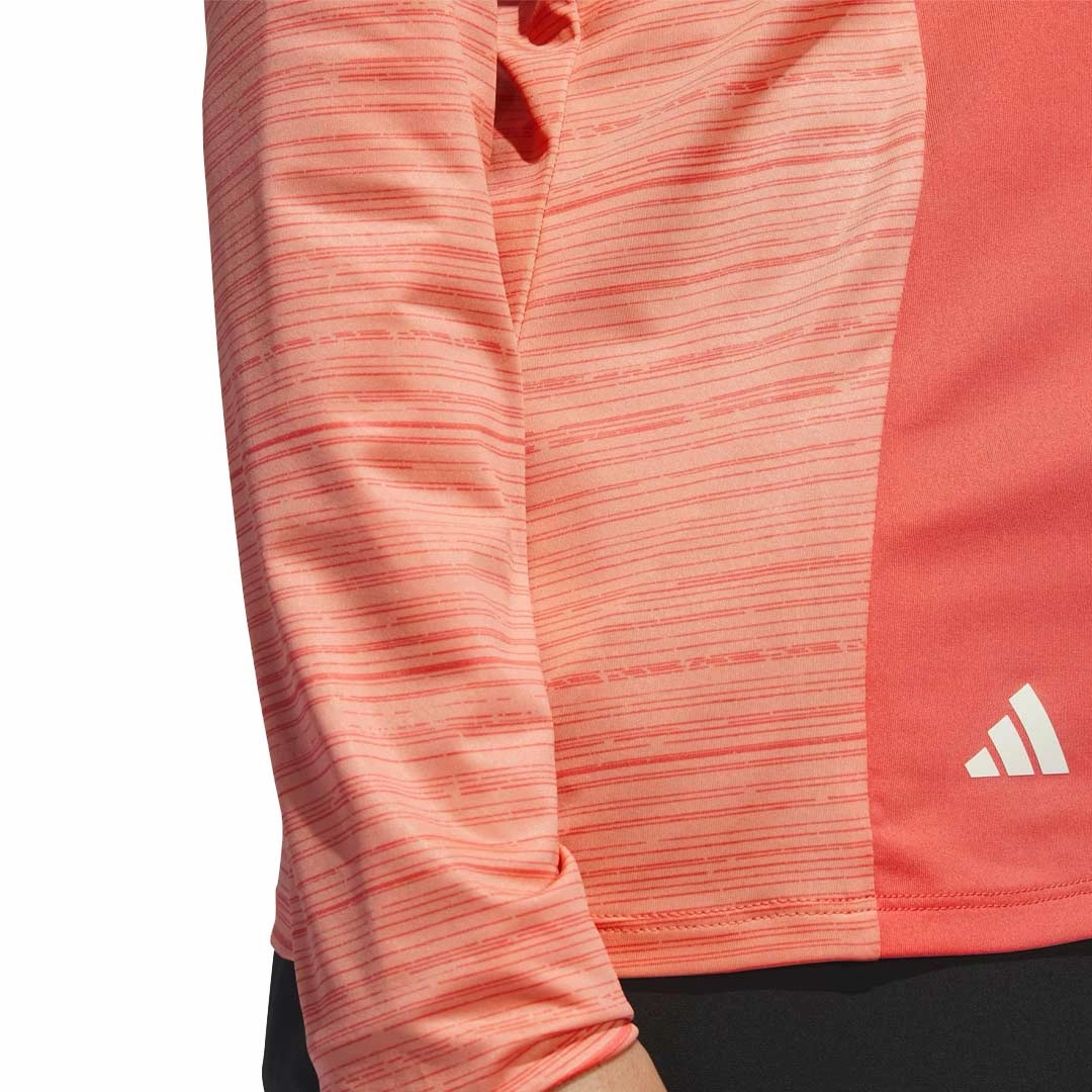 NonChafing Seam Placement adidas - Women's Ultimate365 Long Sleeve 1/4 Zip Sweater (IT9795)