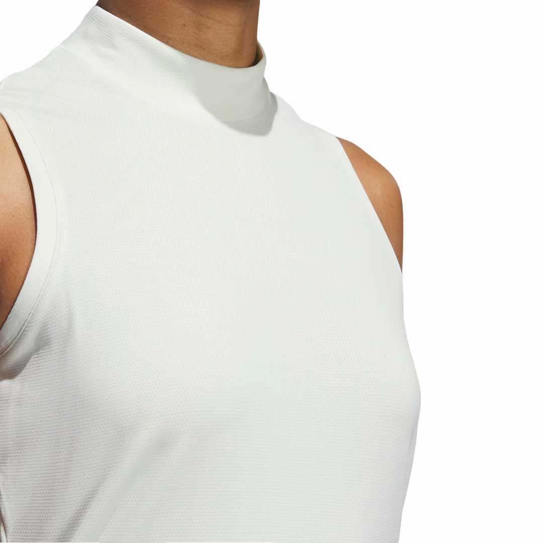 adidas - Women's Ultimate365 Mockneck Polo (IP8696) Zippered Closures ElasticCuffs