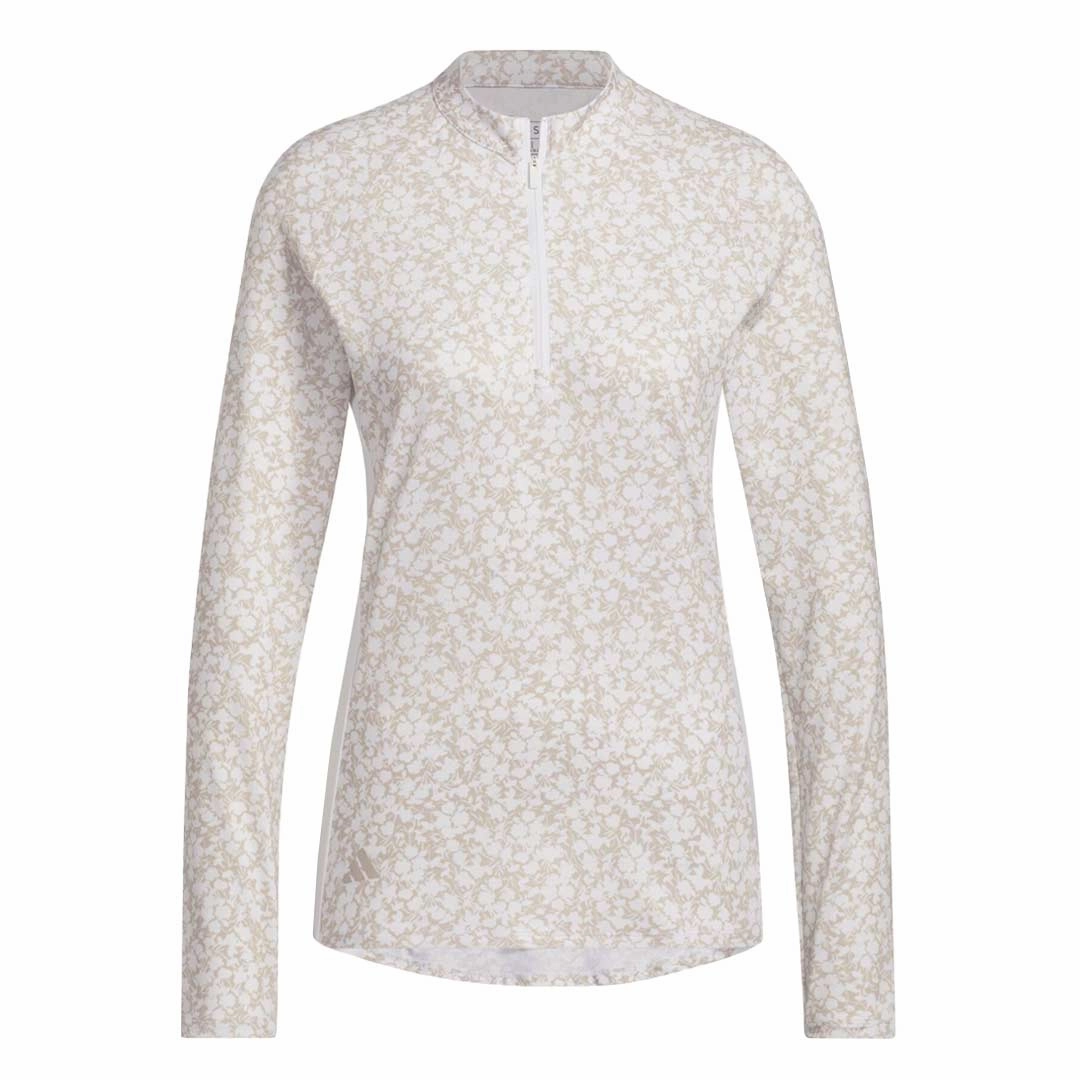 Waterproof Fabric adidas - Women's Ultimate365 Printed 1/4-Zip Mock-Neck Polo (HT1232)