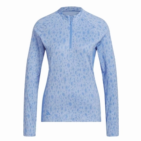 Snag Free Surface Easy Care Finish adidas - Women's Ultimate365 Quarter Zip Long Sleeve Golf Polo (Plus Size) (HT1248)