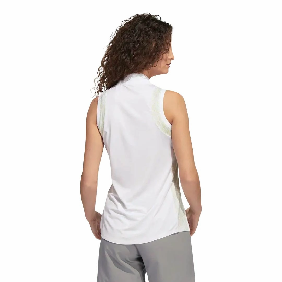Non Restrictive Silhouette UV Block adidas - Women's Ultimate365 Sleeveless Polo (HS6660)