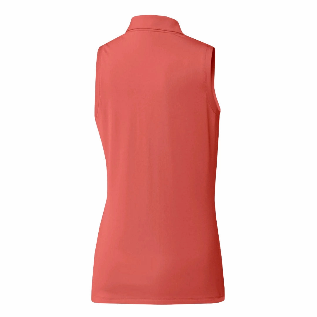 adidas - Women's Ultimate365 Solid Sleeveless Polo (IP4219) Asymmetric Hemline Lightweight insulation