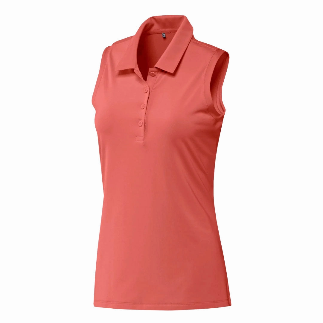LightweightConstruction DoubleLayeredEdges adidas - Women's Ultimate365 Solid Sleeveless Polo (IP4219)