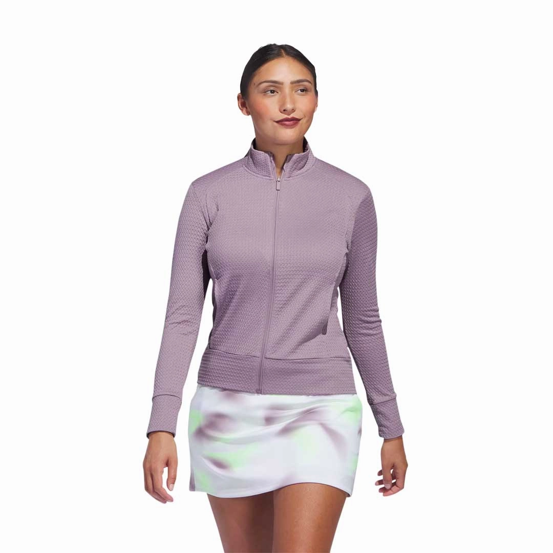 adidas - Women's Ultimate365 Textured Jacket (IN4269) Advanced Wickability System Mid Length