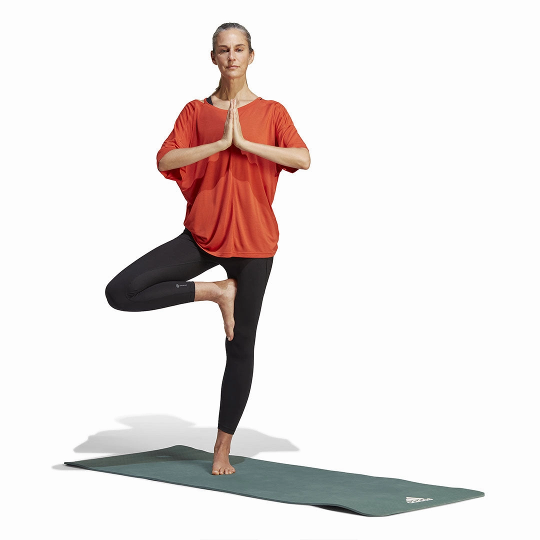 adidas - Women's Yoga Studio Oversized T-Shirt (HR5080) Elastic Binding