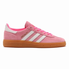Adidas Women's Handball Spezial Lucid Pink/Footwear White/Gold Metallic Every Occasion Foam Comfort