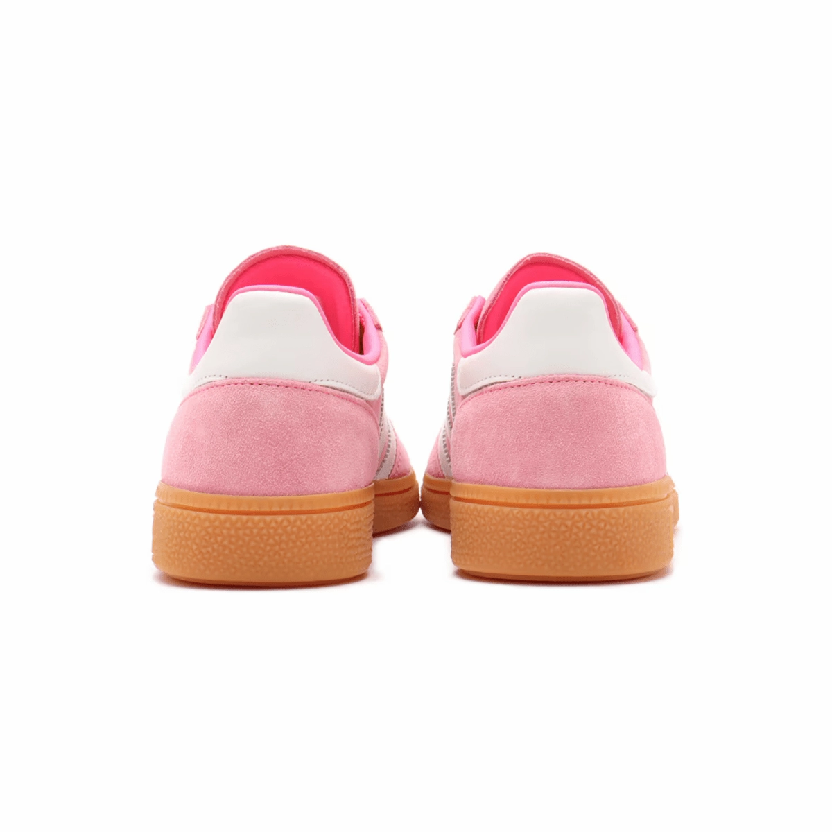 Adidas Women's Handball Spezial Lucid Pink/Footwear White/Gold Metallic padded insole Multi Surface Traction