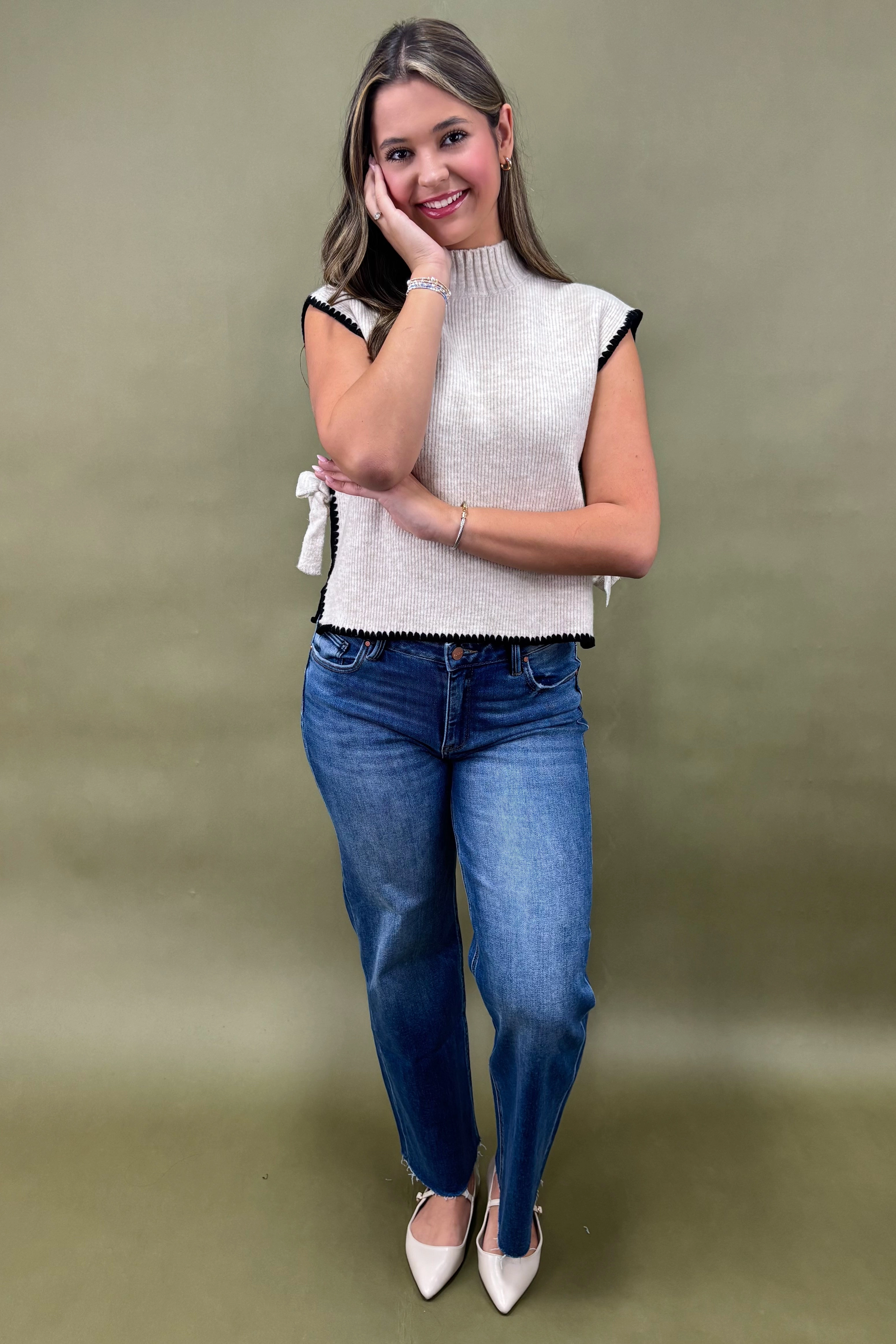 UVProtection Coating Seamless Design Falling for Knits Side-tie Sweater *More Colors*