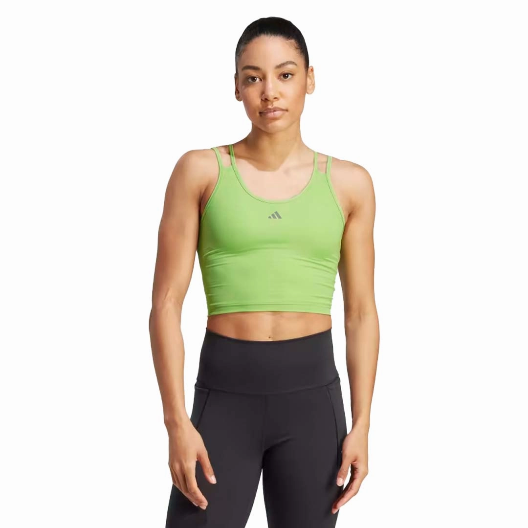 adidas - Women's HIIT Heat.Rdy Cropped Tank Top (HY3219) Eco Conscious Dye Process