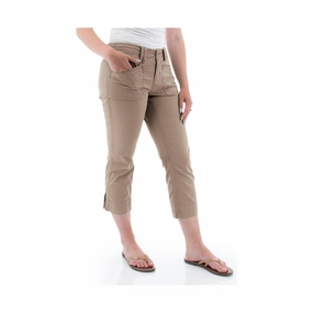 UltraSoftLining Heat Friendly Aventura Women's Arden Organic Cotton Crop Pant - Cinder