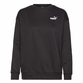 Puma - Women's Essentials Relaxed Small Logo Sweatshirt (681487 01) Low Profile Insulation Subtle Layers