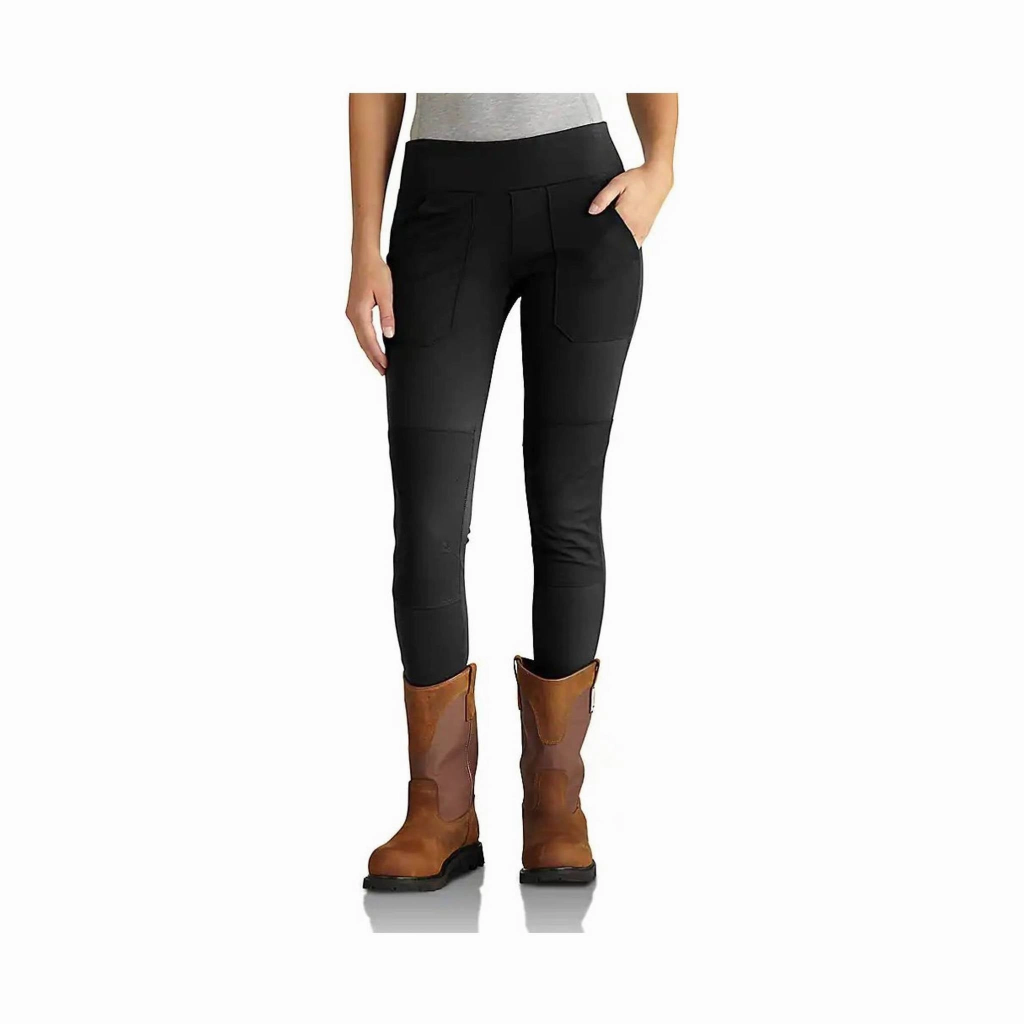Carhartt Women's Force Fitted Midweight Utility Legging - Black Casual Comfort