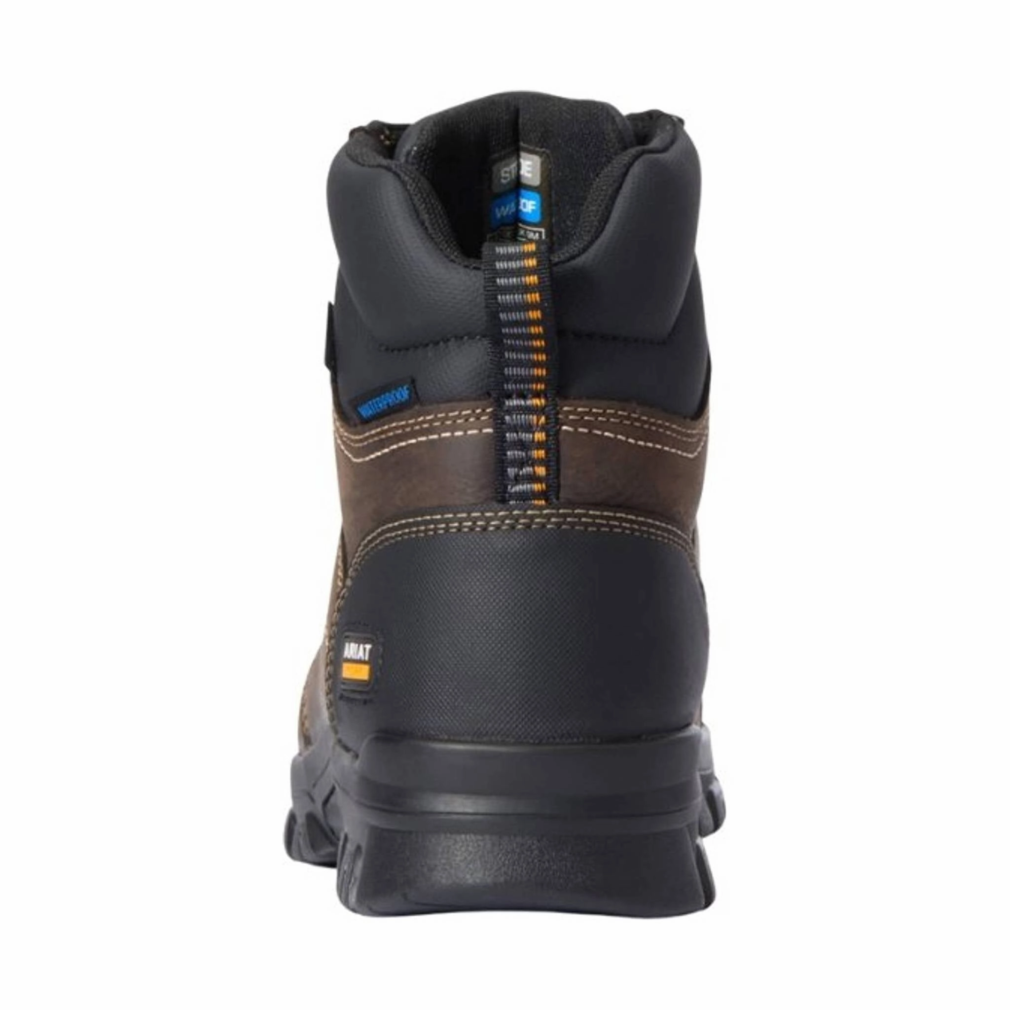 Thick Lining Anti Odor Rainy Day Commuter Ariat Men's Treadfast 6in Waterproof Steel Toe Work Boot - Dark Brown