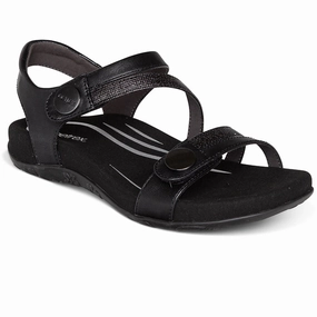 Wide Fit Design Aetrex Women's Jess Black