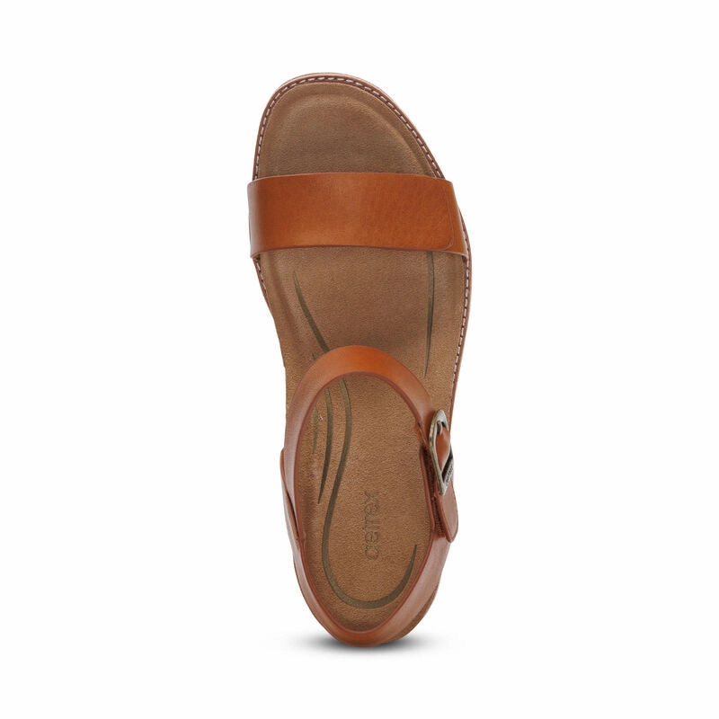 Mood Boost High Rebound Foam Aetrex Women's Mae Cognac