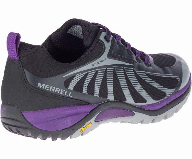 Non Irritating Stitching Traction Control Merrell Women's Siren Edge 3 Waterproof Black