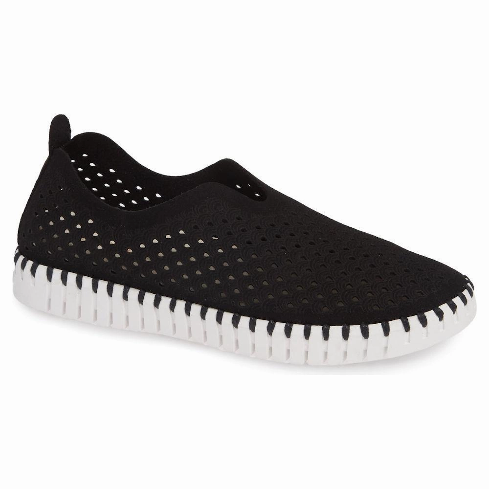 Anti Friction Insole Fit Light Ilse Jacobsen Women's Tulip 139 Black Perforated