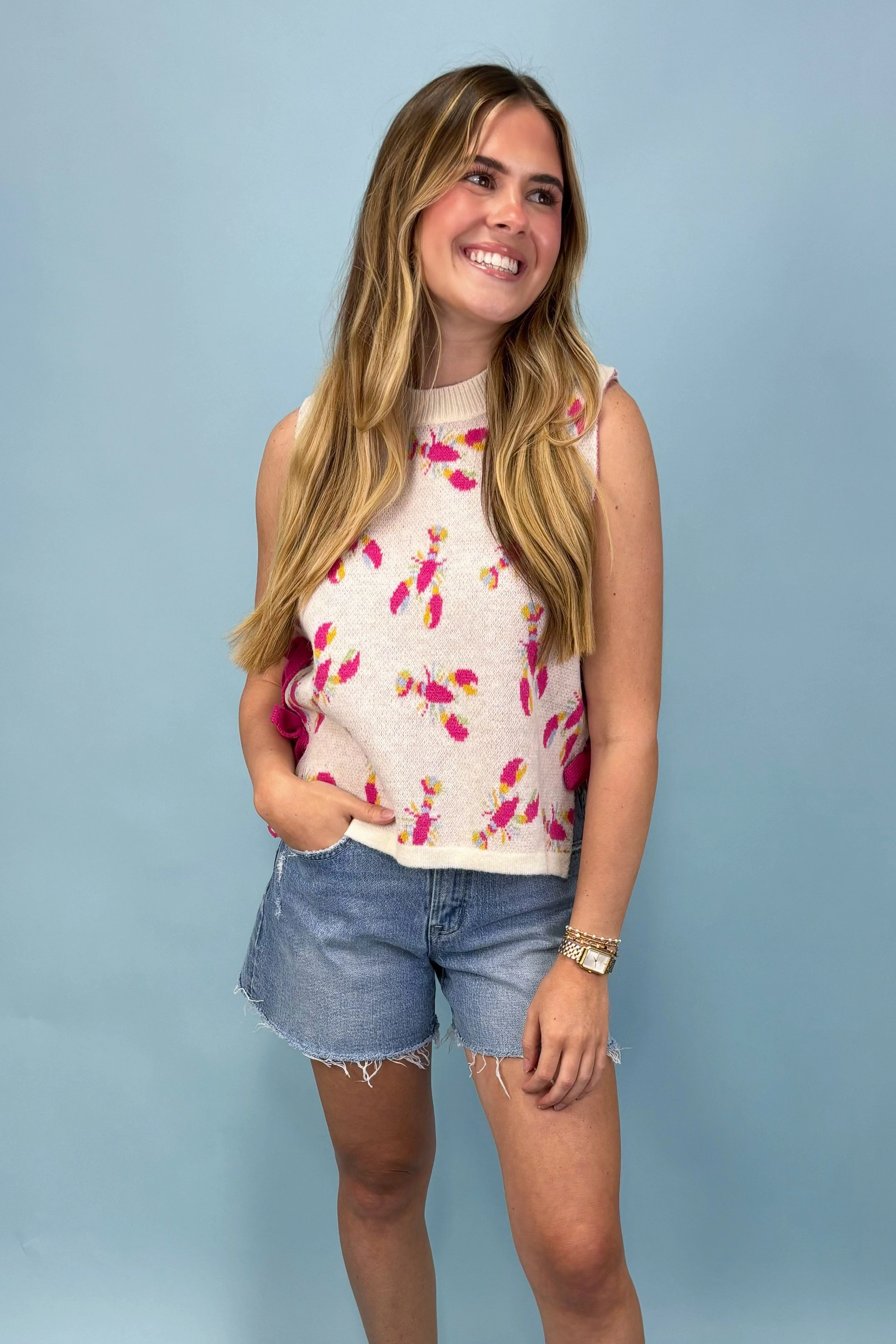 Ethical production Riverfront Views Crawfish Sweater Top