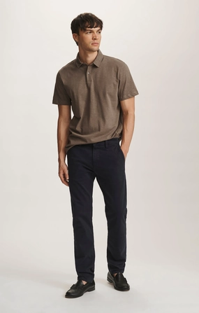 Comfort Design Compression Fit MILTON SLIM STRAIGHT CHINO IN DARK NAVY CASUAL TWILL