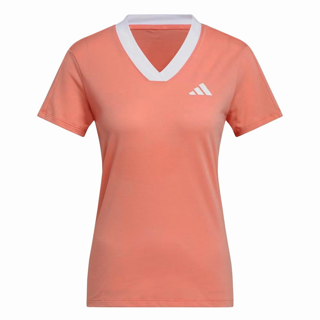adidas - Women's Made With Nature Golf T-Shirt (IL9541) Odor Resistant Coating Flexible Cuffs