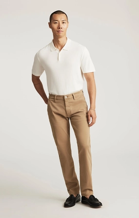 MILTON SLIM STRAIGHT CHINO IN KHAKI CASUAL TWILL Versatile Design Perfect Fit